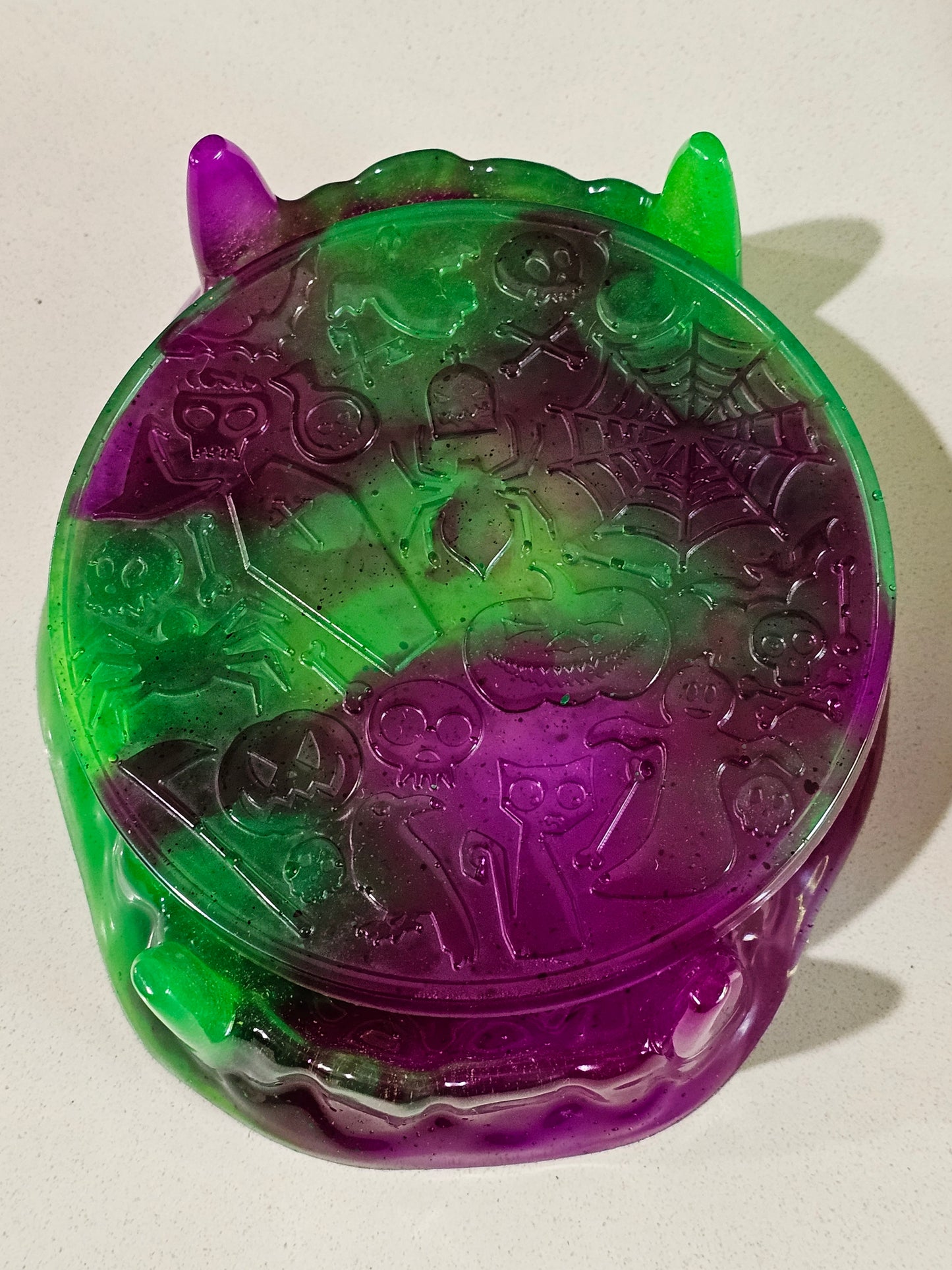 Halloween Coaster Set - Purple/Green
