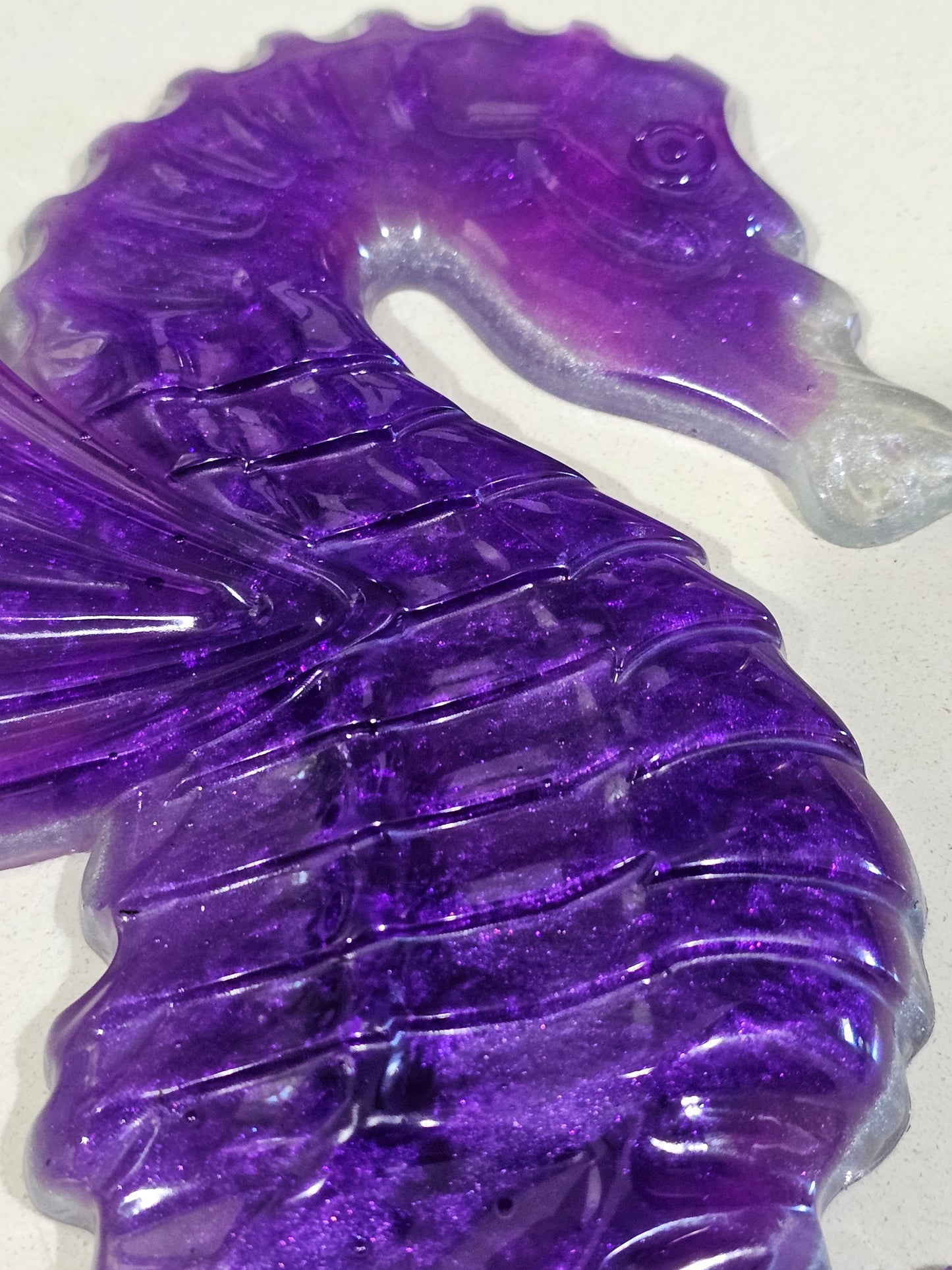 Seahorse Hanging Art -Purple