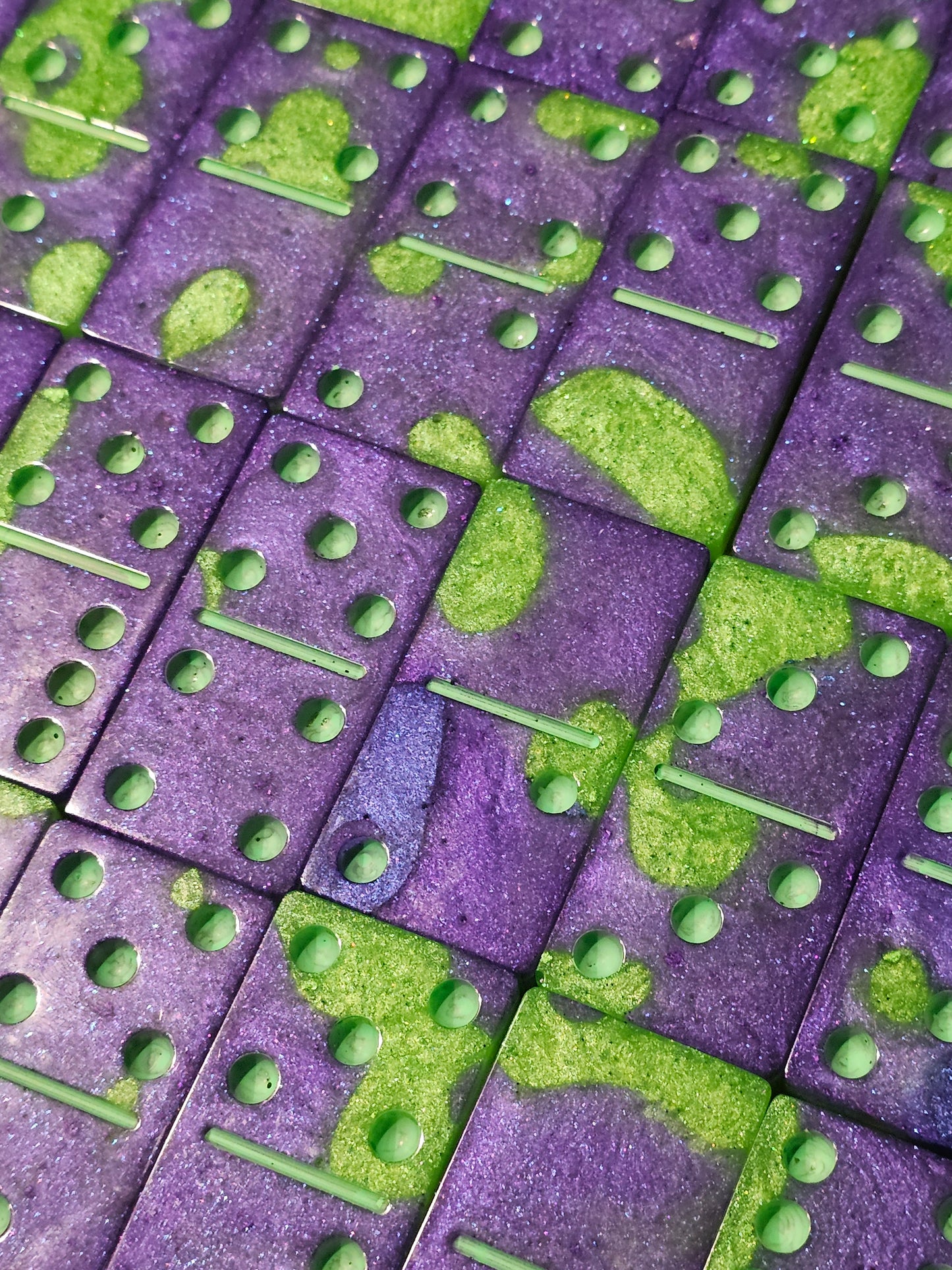 6x6 Dominos - Purple/Green