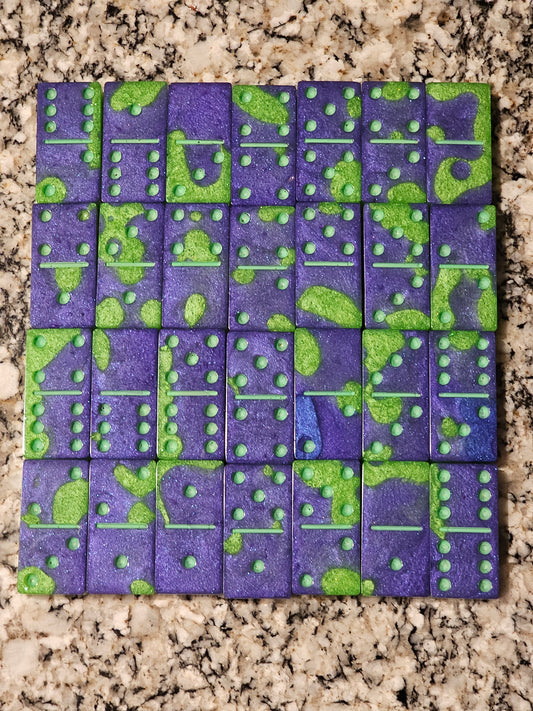 6x6 Dominos - Purple/Green