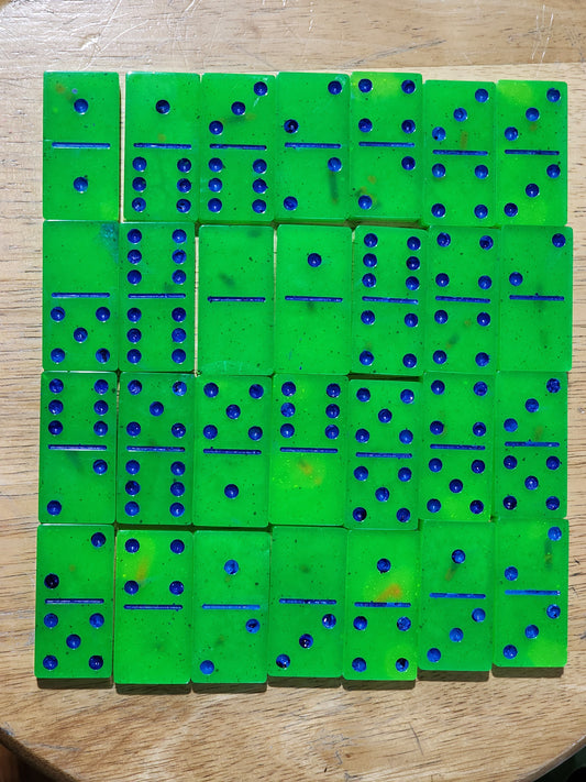 6X6 Dominos - Slime Green